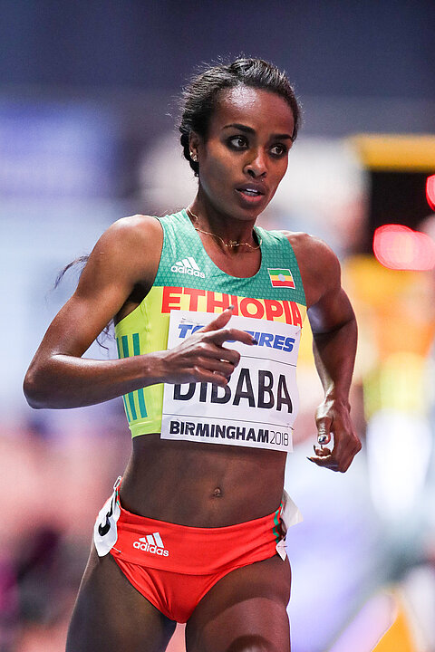 die Läüferin Dibaba Genzebe © Photorun