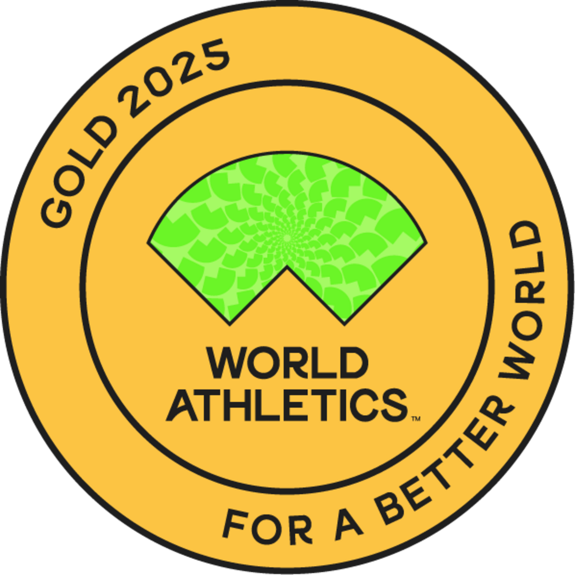 ‘Athletics for a Better World Gold’ badge